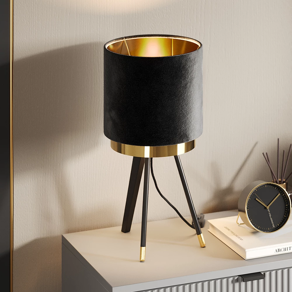 Vicco Lampa stołowa Czarny , Goldamo