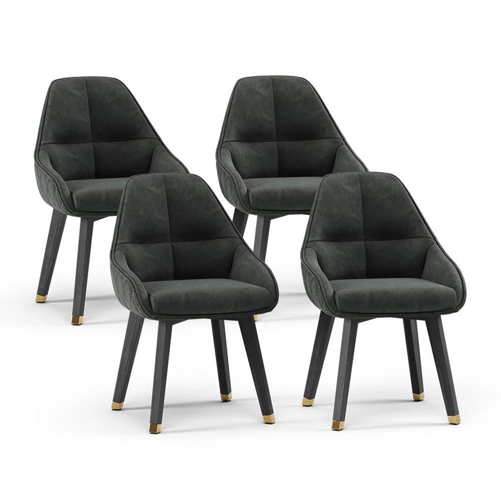 Vicco Esszimmerstuhl antracite 53x55.5 cm4er-Set, Goldamo