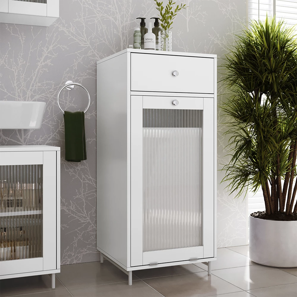 Vicco Midischrank Weiß 40 x 96 cm, Malte