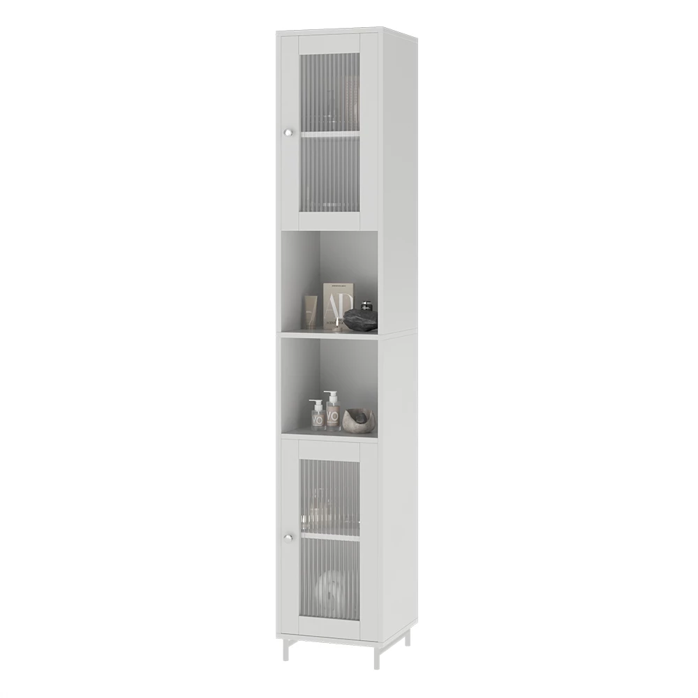 Vicco Badschrank "Malte", Weiß, 30 x 171.5 cm
