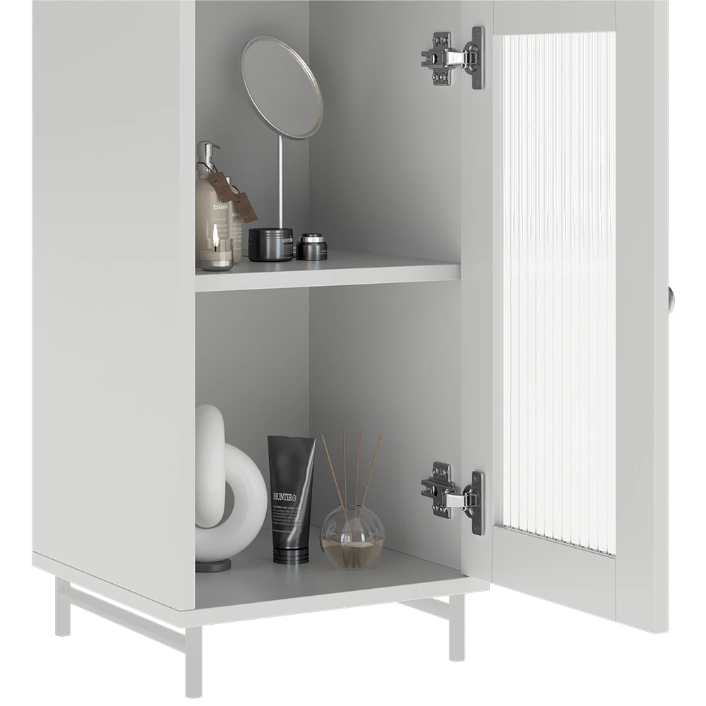 Vicco Badschrank "Malte", Weiß, 30 x 171.5 cm