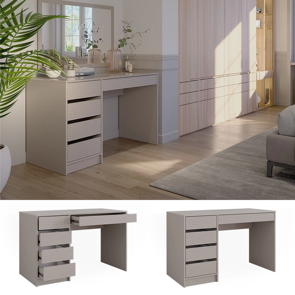 Vicco Dressing table Cashmere 120 cm without mirror, Sherry