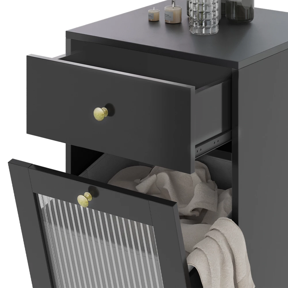 Vicco Midischrank Grau 40 x 96 cm, Malte