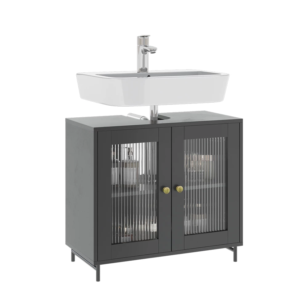 Vicco Mobiletto per lavabo Grigio 60 x 58 cm, Malte