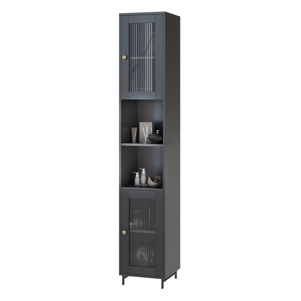 Vicco Badkamermeubel Grijs 30 x 171.5 cm, Malte