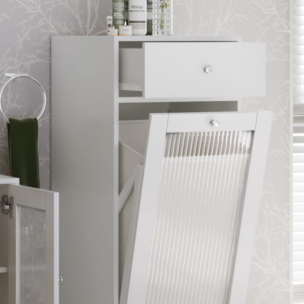 Vicco Midischrank Weiß 40 x 96 cm, Malte