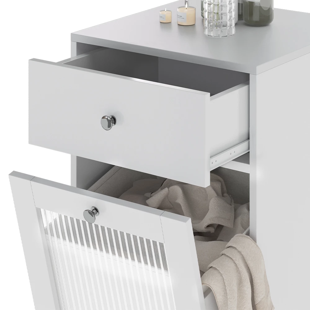 Vicco Midischrank Weiß 40 x 96 cm, Malte