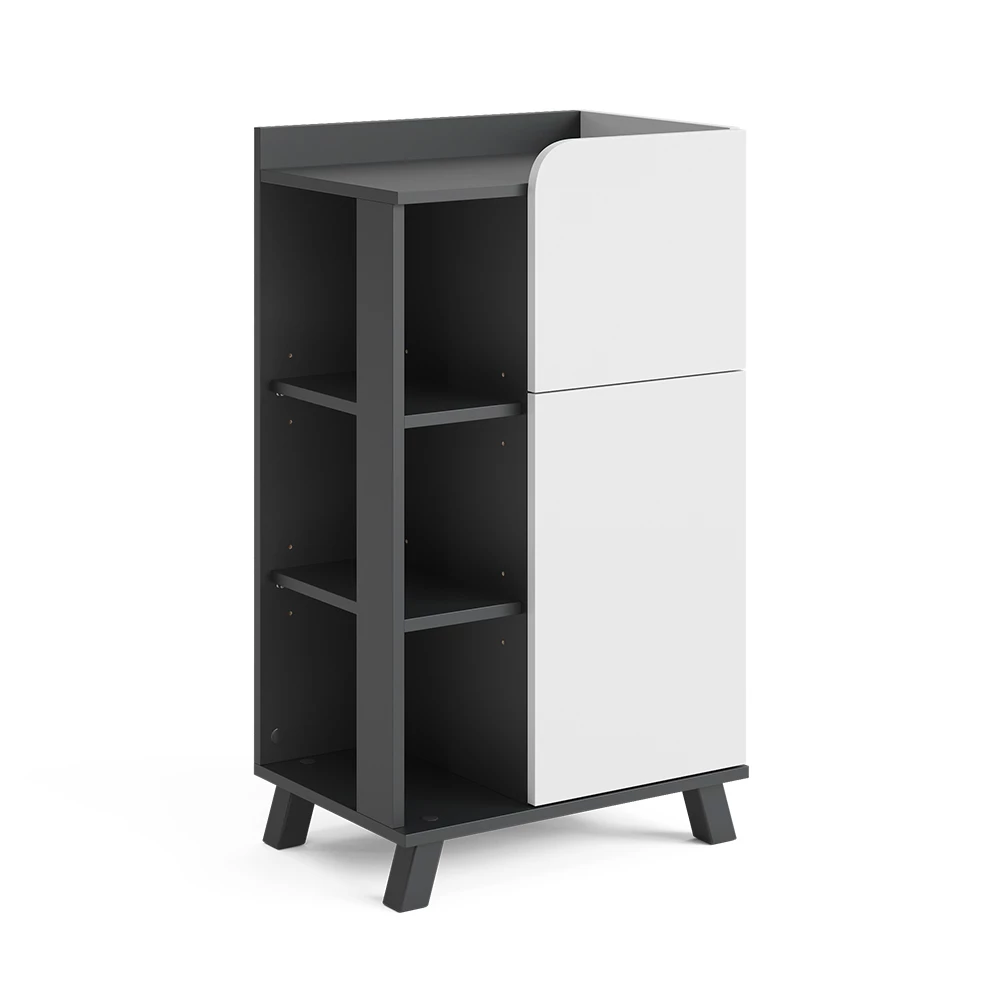 ViccoMidischrank"Karen",Antracite/branco ,50x90 cm mit Tür und Schublade