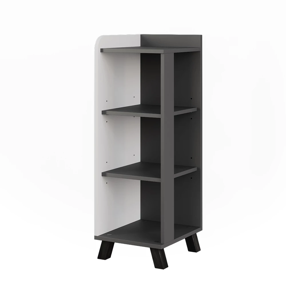 Vicco mobiletto bagno "Karen", Antracite/bianco, 30 x 90 cm con 4 ripiani