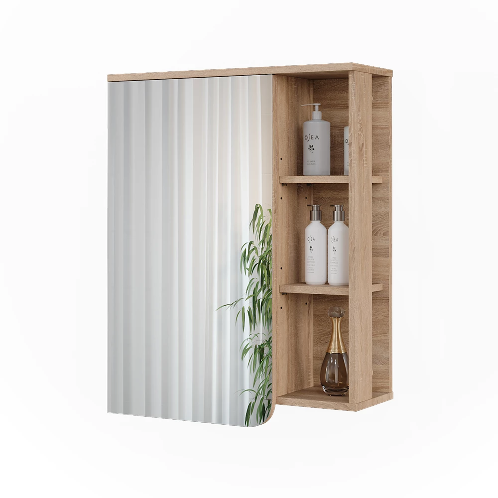 Vicco Spiegelschrank "Karen", Sonoma/Anthrazit, 60 x 75 cm