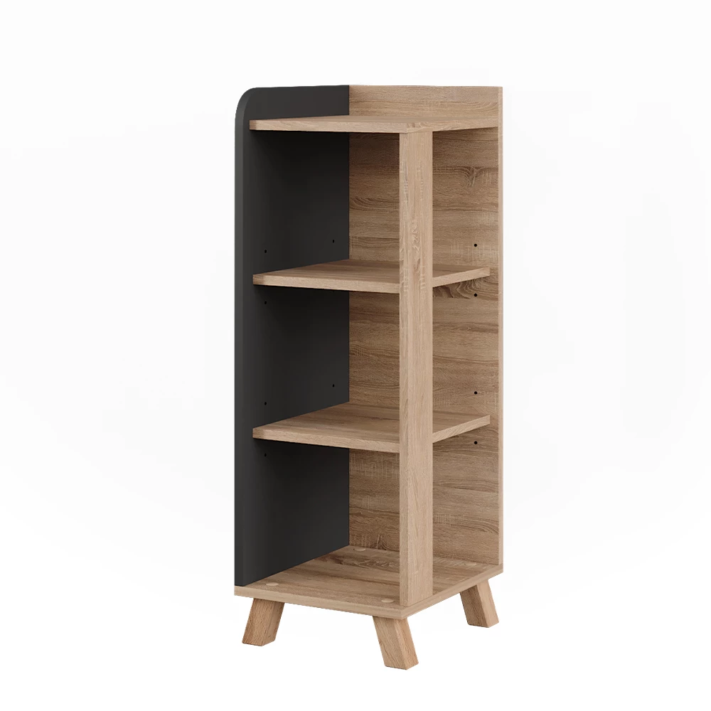 Vicco Midikast "Karen", Sonoma/antraciet, 30 x 90 cm met 4 planken