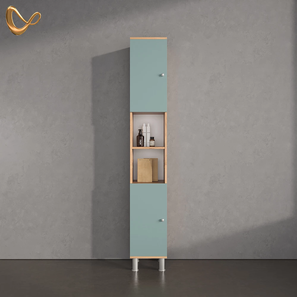 Badschrank Fucino Grün 30 x 190 cm livinity®