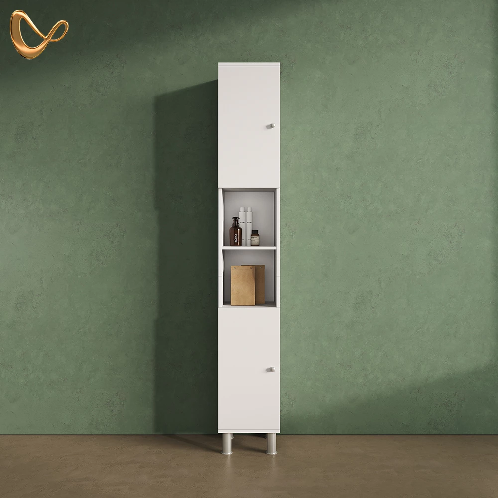 livinity® Bathroom cabinet White 30 x 190 cm, Fucino