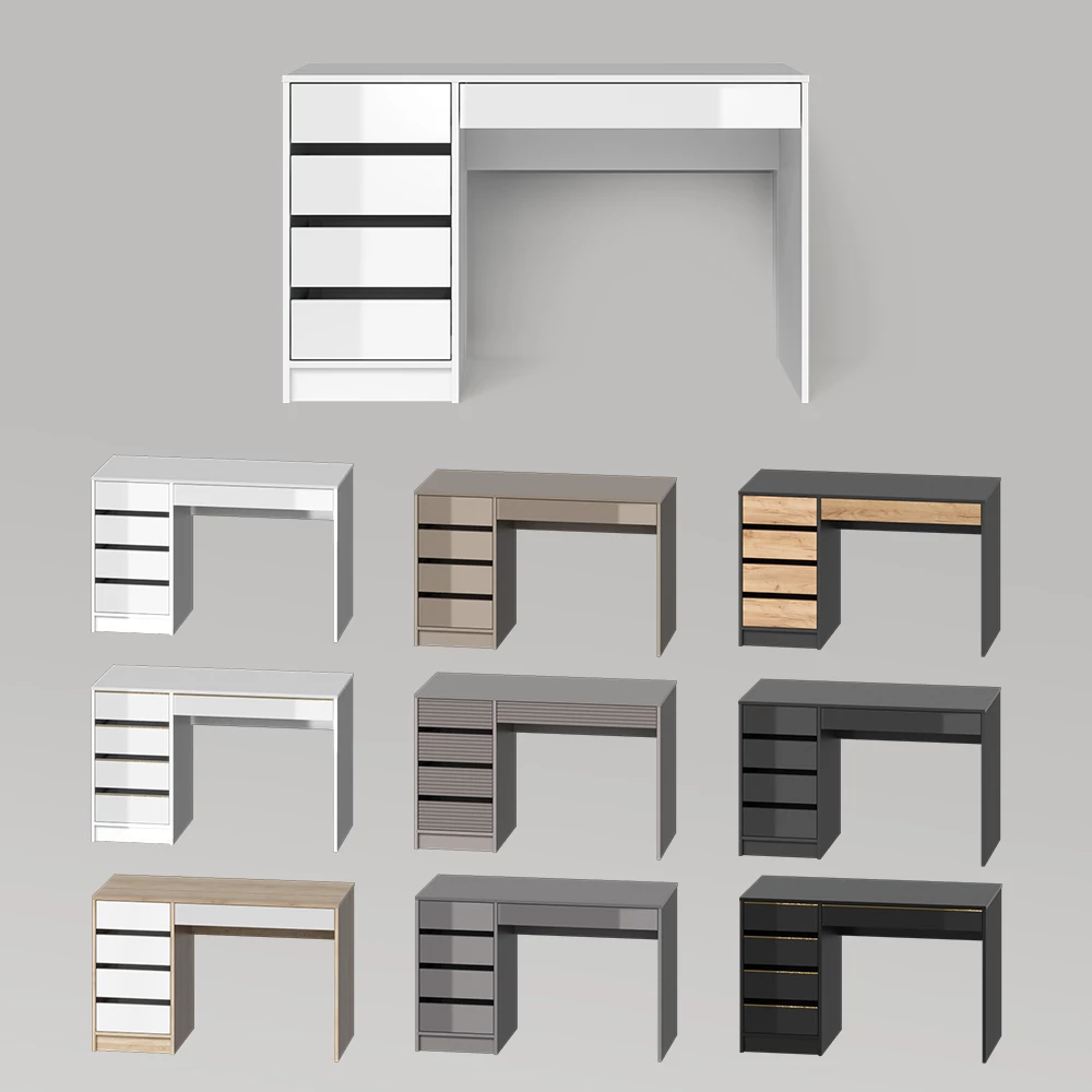 Schminktisch Imola Cashmere mit LED Beleuchtung und Hocker livinity®