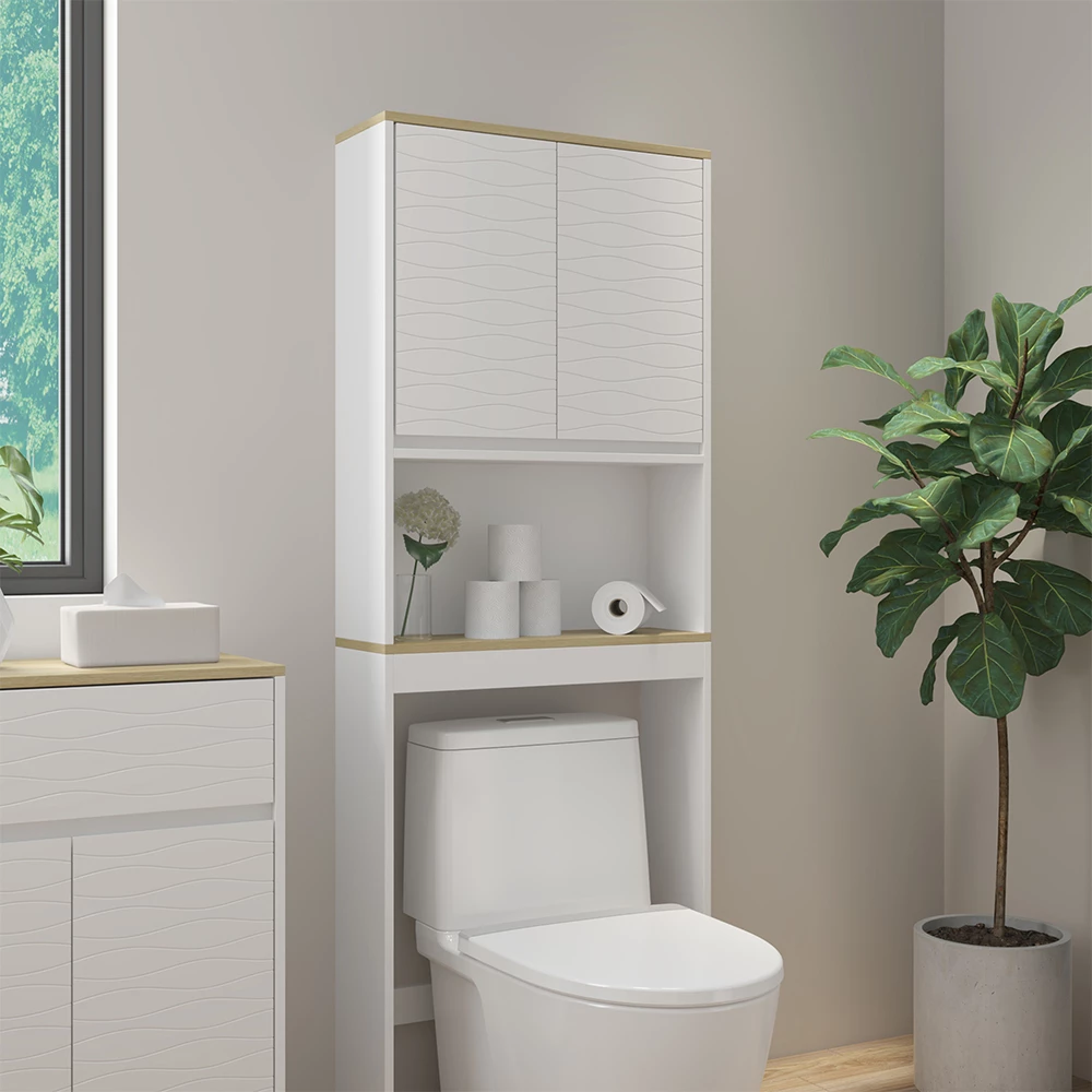 Vicco Mobiletto da toilette "Livia", Bianco, 60 x 163 cm