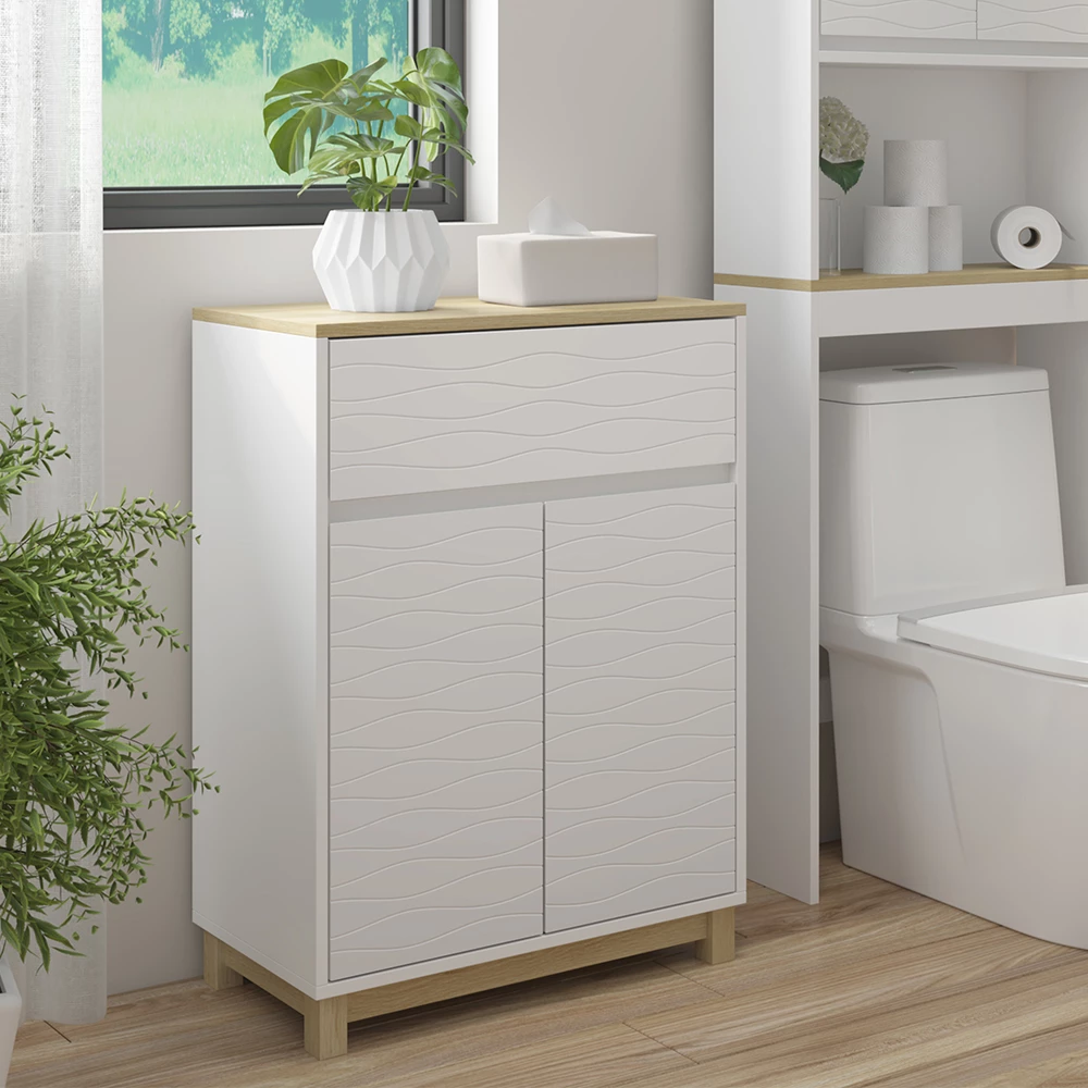 Vicco Midischrank "Livia", Weiß, 60 x 80 cm mit Schublade