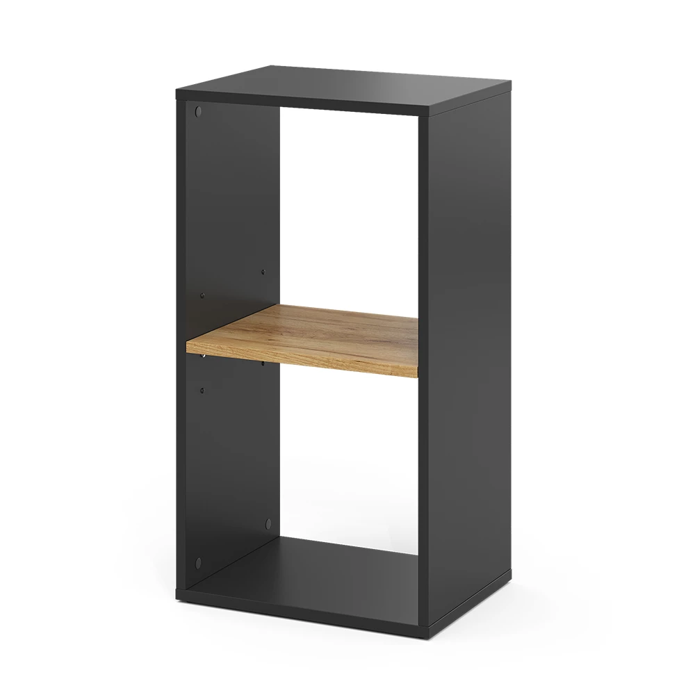 Vicco"Tomy",Carvalho Antracite/Goldkraft ,40x74 cmmit 2 offenen Fächern