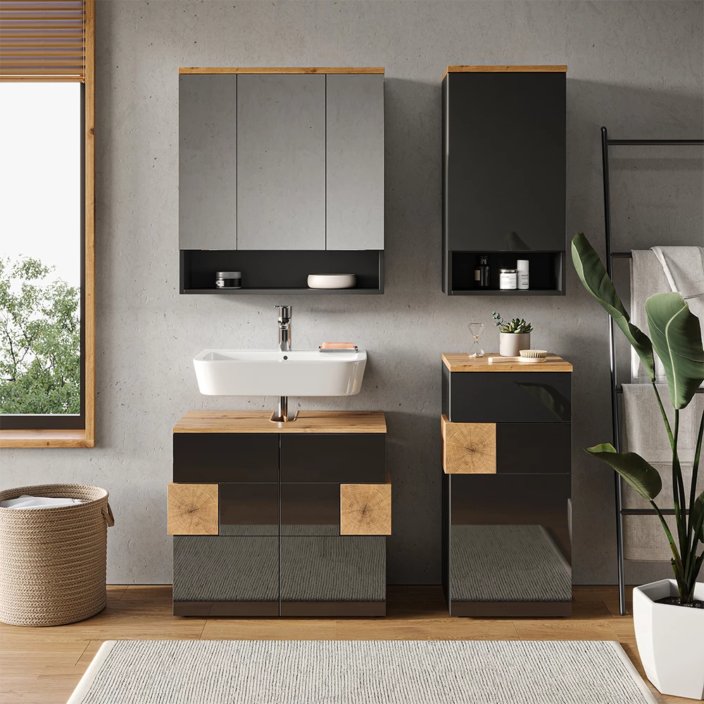 Vicco Dulap pentru baie antracit 40x77.5 cm, Eden
