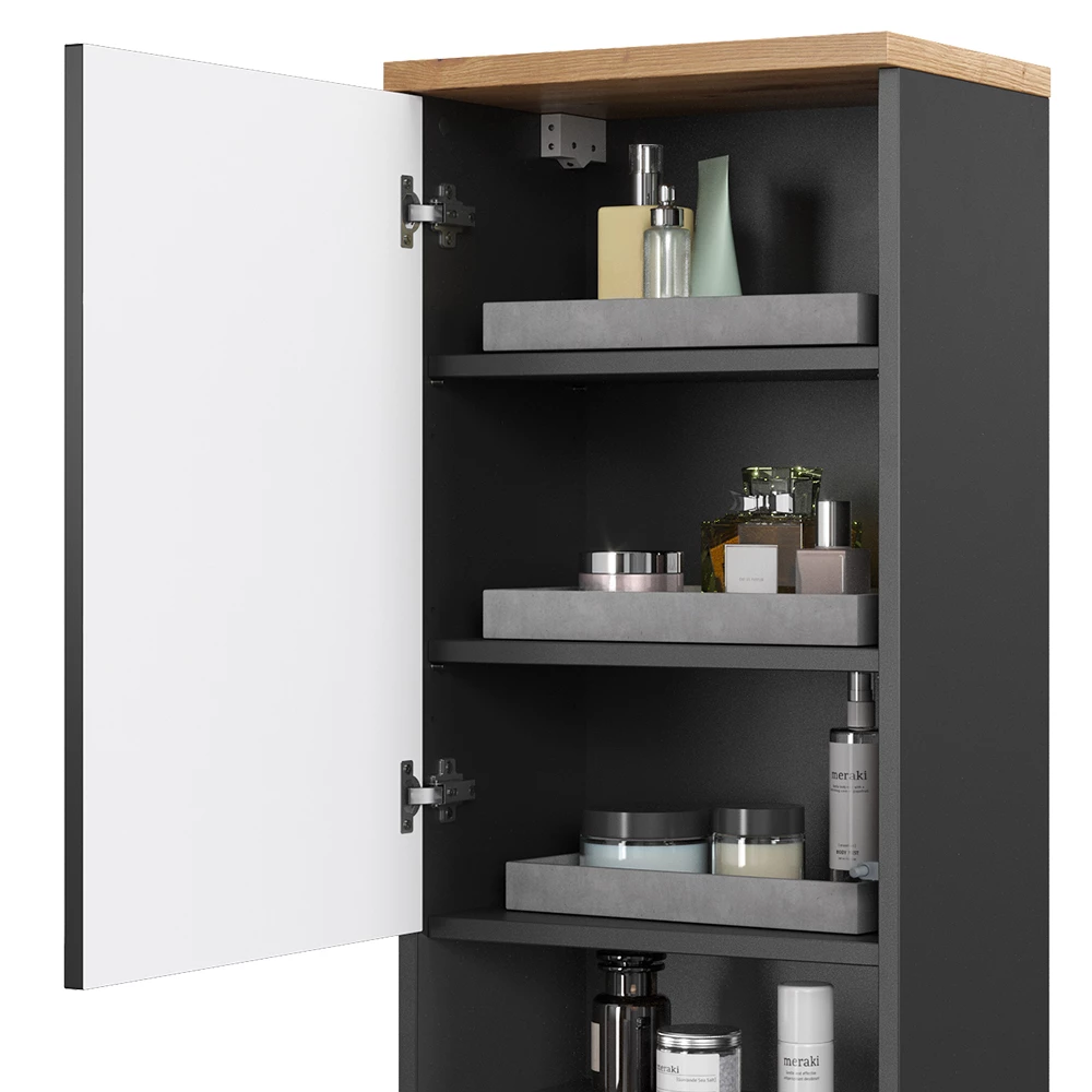 Vicco Dulap pentru baie antracit 40x77.5 cm, Eden