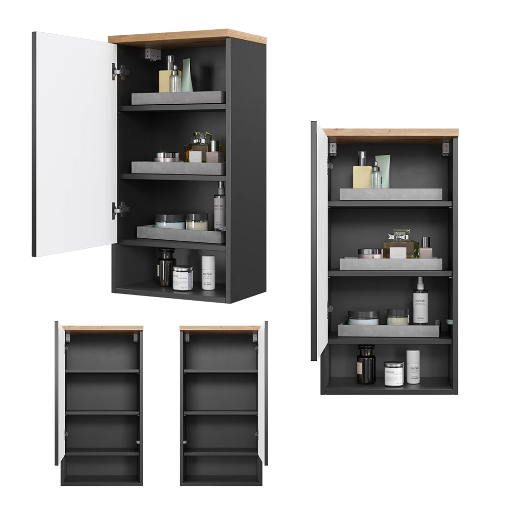 Vicco Dulap pentru baie antracit 40x77.5 cm, Eden
