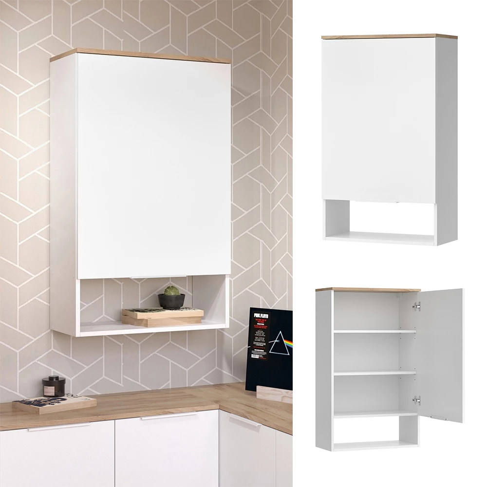 Vicco Sideboard Vit/Sonoma 60x100 cmmed dörr, Wido