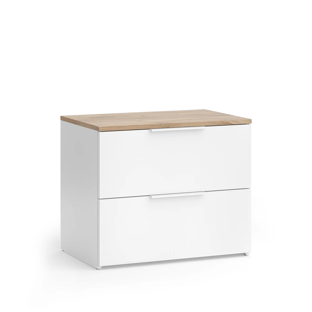 Vicco Cómoda Blanco/Sonoma 60 x 50 cm con puerta, Wido