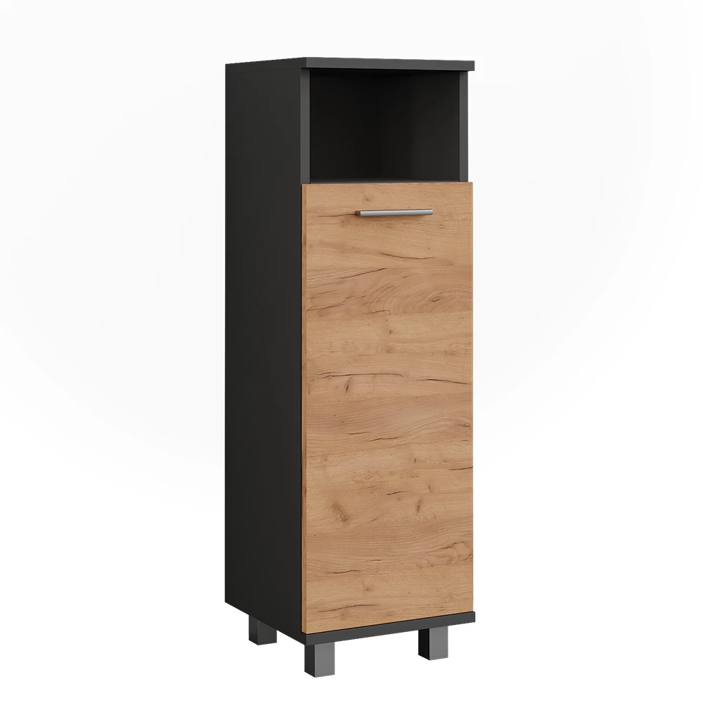 ViccoMidi-kaappi"Ilias",Antrasiitti/Goldkraft tammi ,30.2x190 cm2 ovea