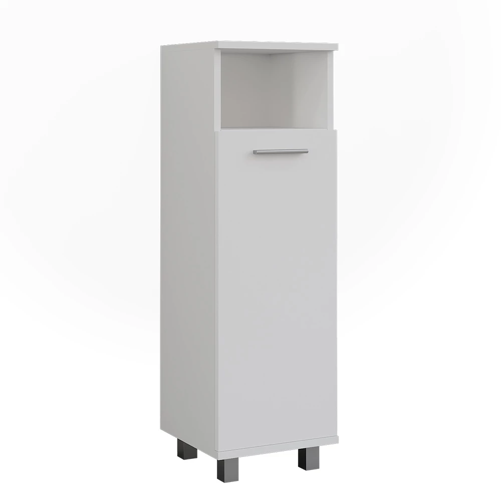 Vicco Midi skříňka "Ilias", Bílá, 30.2 x 95 cm s dveřmi
