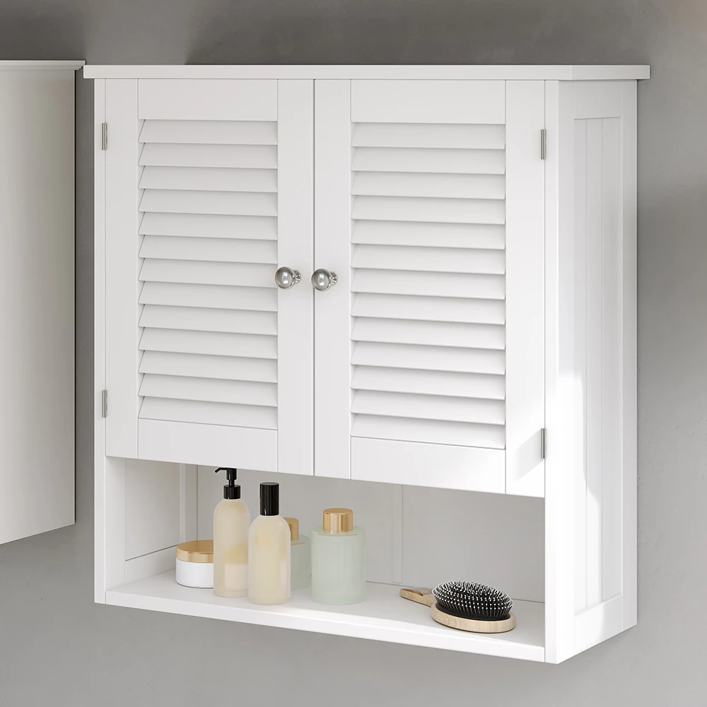 Vicco Hängeschrank "Riad", Weiß, 60 x 66 cm mit 2 Türen