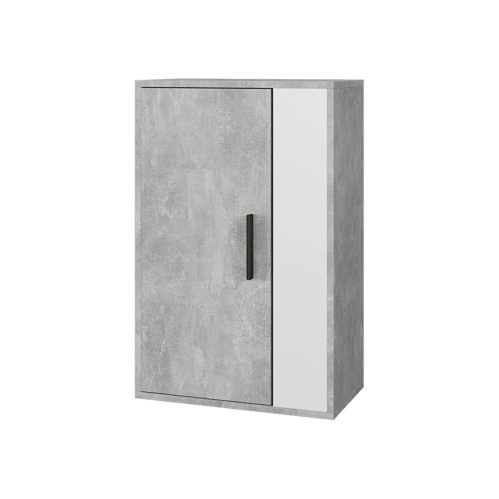 Vicco Wandregal Concreto/Branco 50.1x78.4 cm mit 2 Fächern, Berno