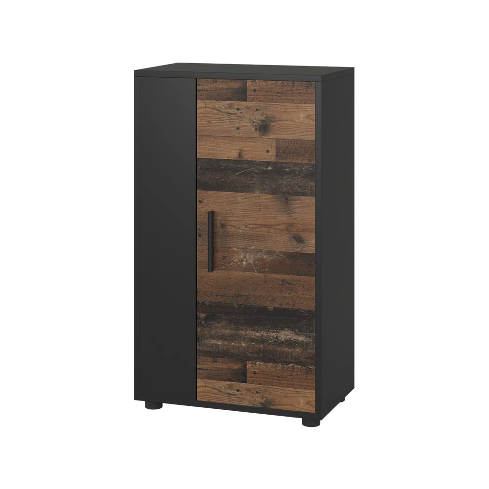 Vicco Komoda Čierna/starý štýl 50.1 x 87.3 cm s 2 priehradkami, Berno