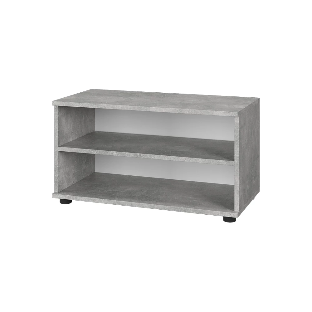 Vicco Raft pentru cărți beton 70.8x38.9 cm cu 2 compartimente, Berno