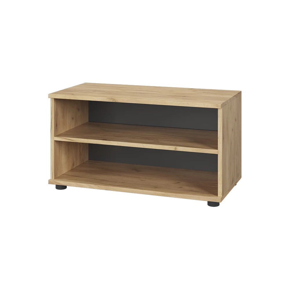 Vicco Kirjahylly Goldkraft tammi/antrasiitti 70.8x38.9 cm 2 lokeroa, Berno