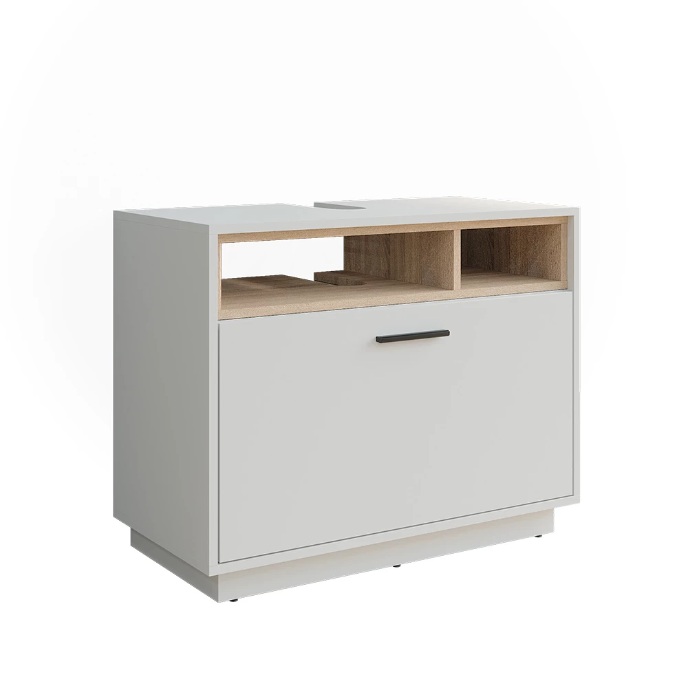 Vicco Wastafelonderbouw "Beatrice", Wit/Sonoma, 100 x 84.5 cm met lade
