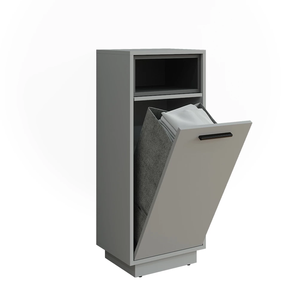 Vicco Badkamerkast "Beatrice", Grijs/antraciet, 38 x 93 cm met uitneembare binnenzak