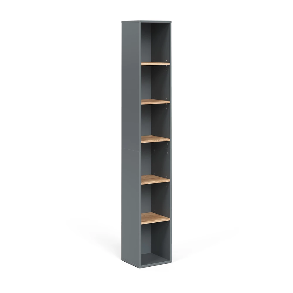 Vicco Mobile alto "Viktor", Antracite/quercia dorata, 30 x 188.6 cm