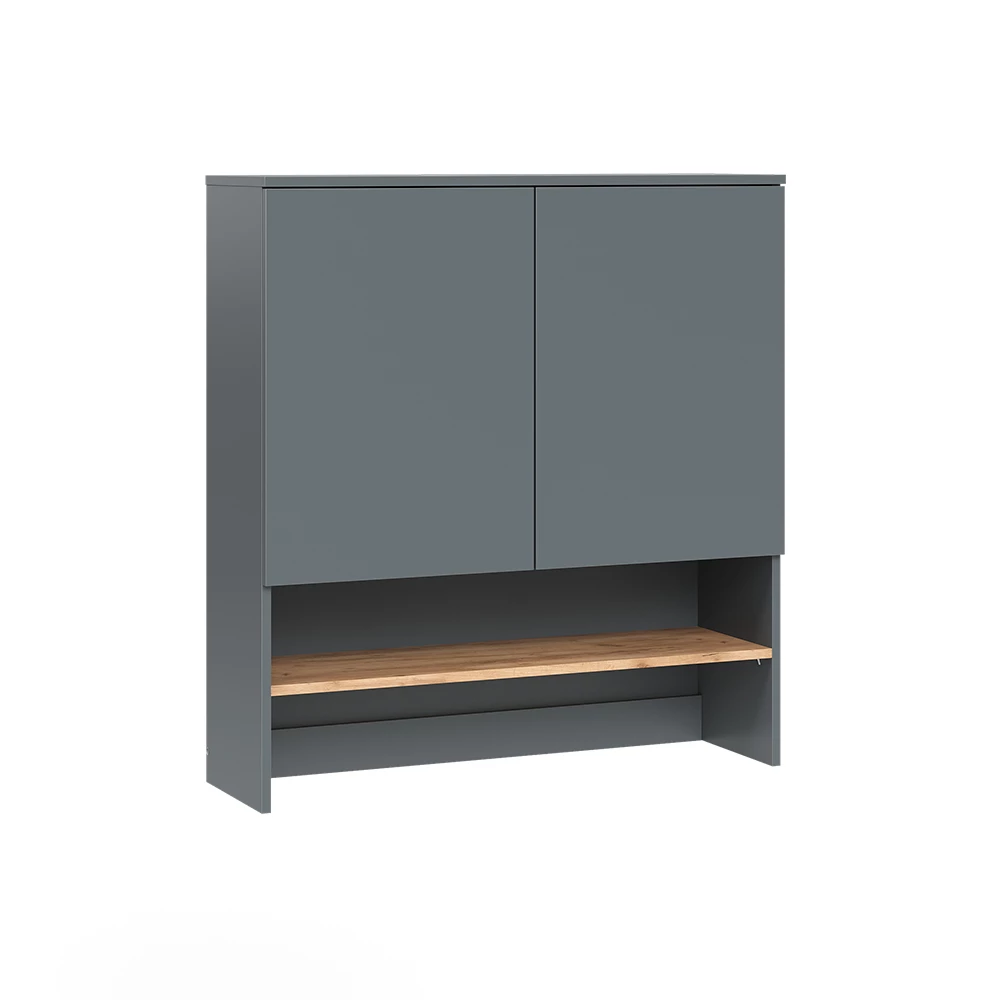 Vicco Wasmachinekast "Viktor", Antraciet/gouden eik, 93.6 x 100.4 cm
