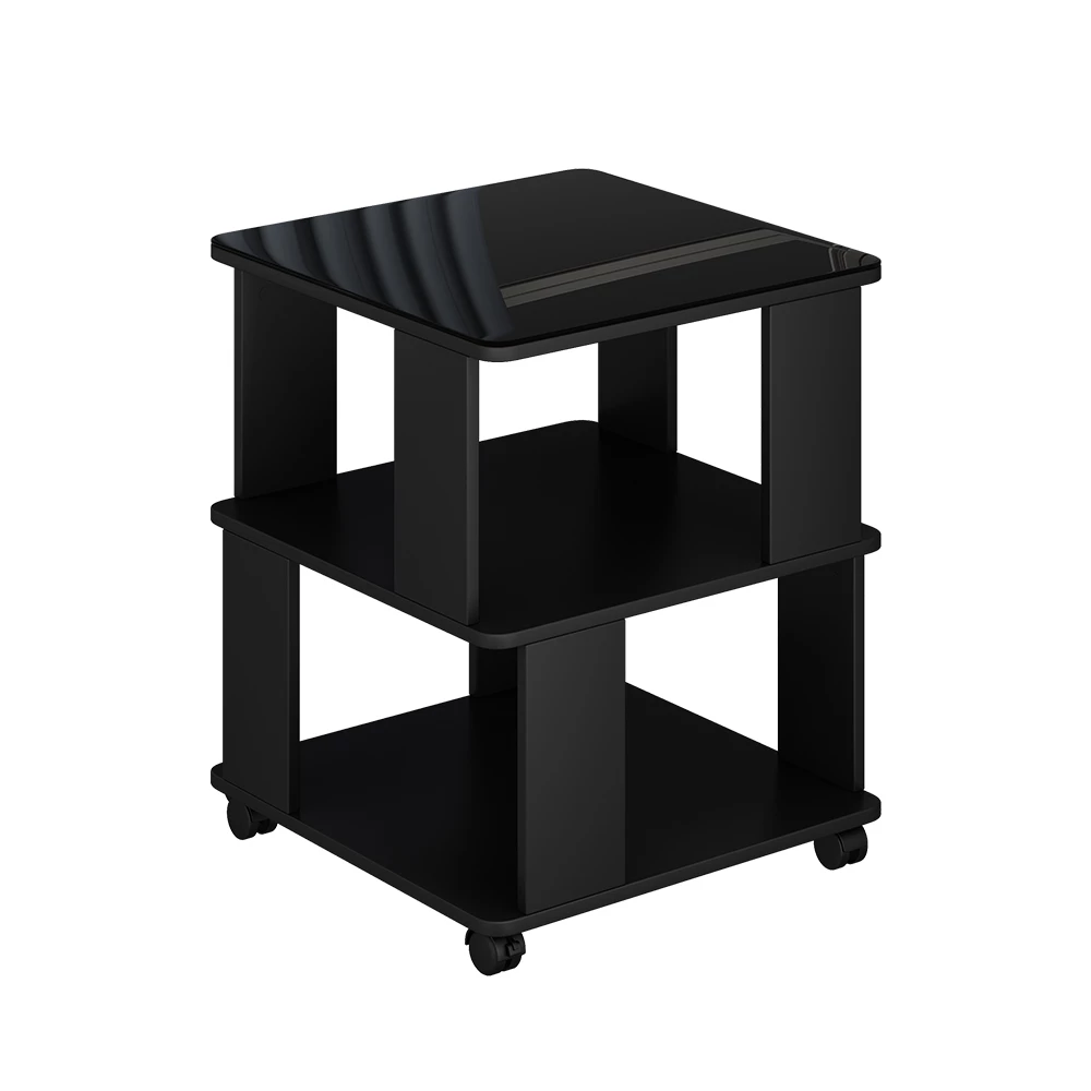 Coffee table in Black on white background