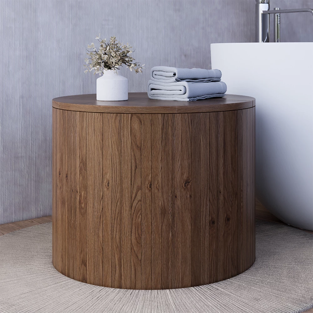 Vicco Salontafel set Tavilo, Eiken/zwart, 48 x 48 cm 2 delen | Eiken/Zwart | Set van 2 | 406673150094906