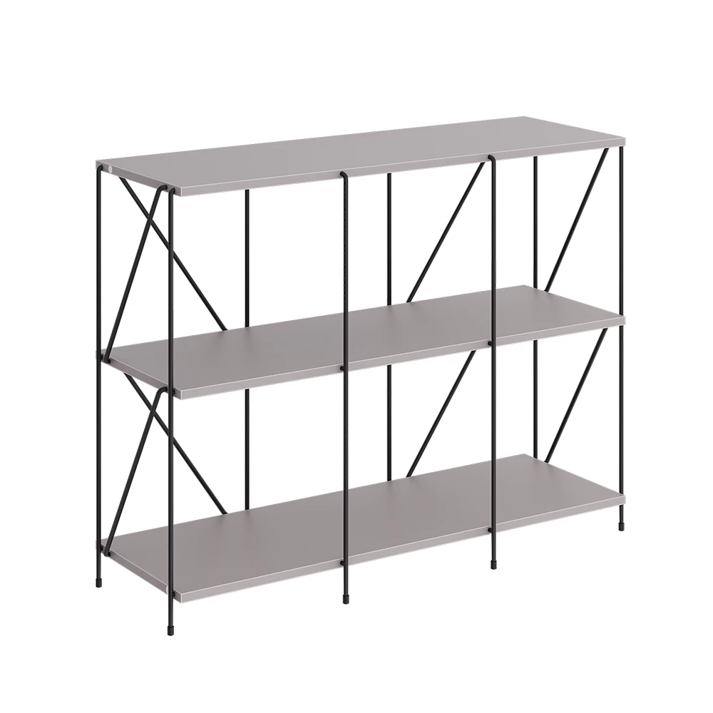 ViccoBibliotecă"Ravix",Gri/negru ,90x71 cm