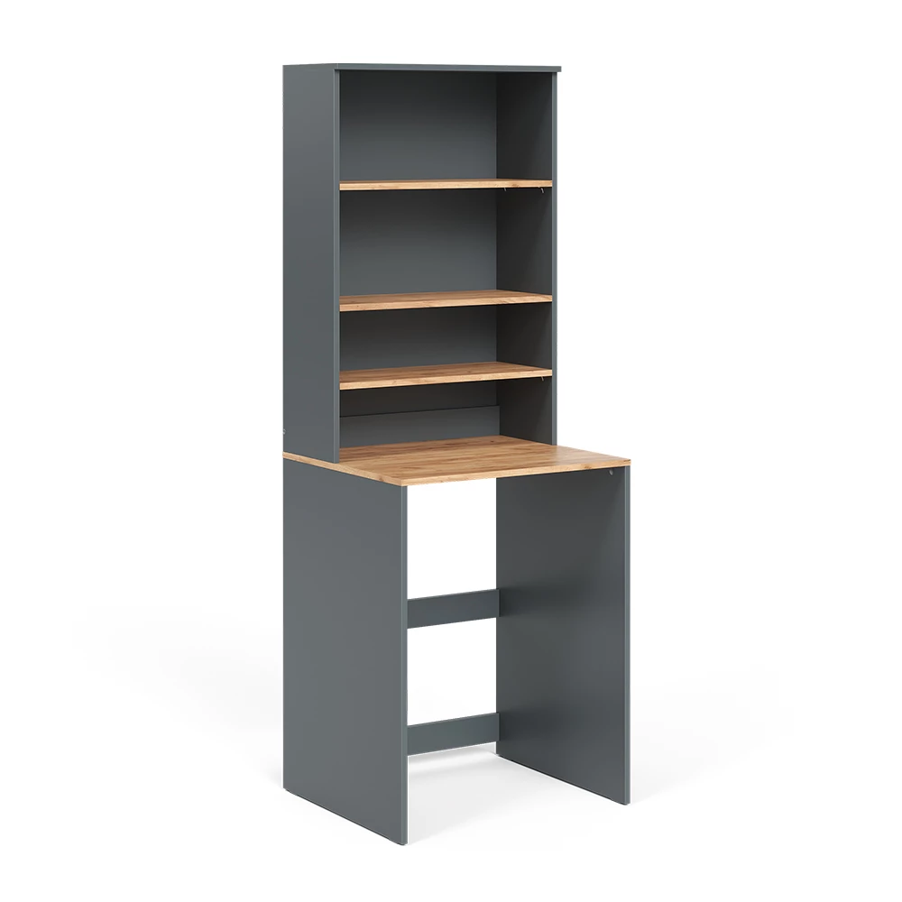 Vicco Armoire machine à laver Anthracite/chêne doré 66x88.2cm 2 pièces avec étagère, Victor