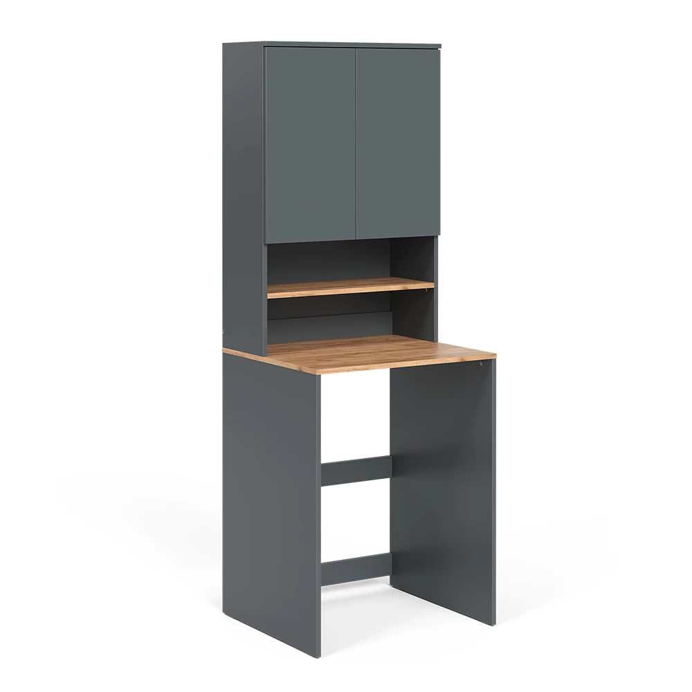 Vicco Mobile lavatrice Antracite/quercia dorata 68 x 88.2 cm 2 parti con ripiano, Viktor