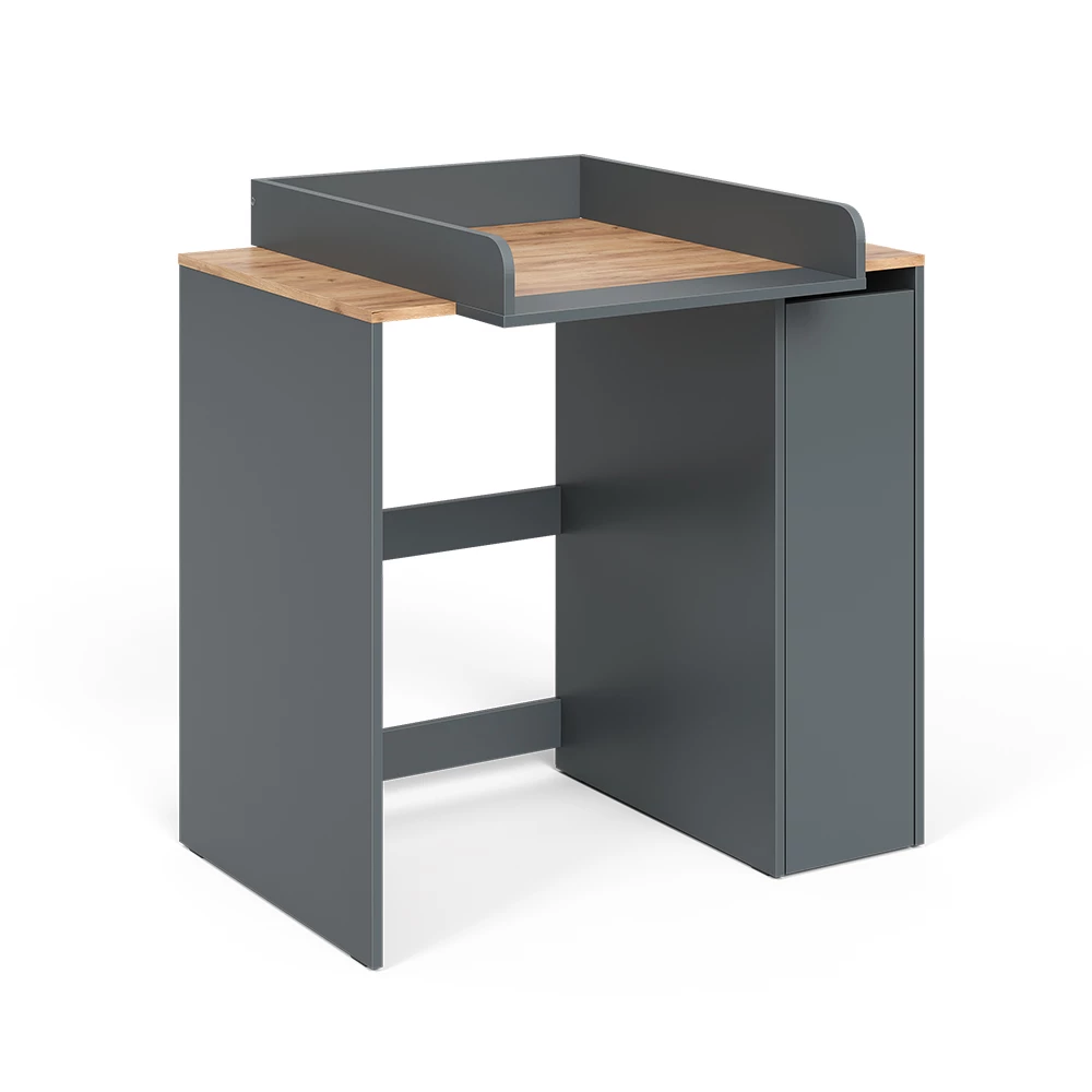 Vicco Waschmaschinenschrank Anthrazit/Goldkraft Eiche 93.6 x 88.2 cm 2 Teile mit Wickelauflage, Victor