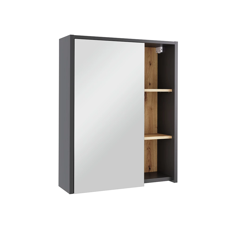 Badspiegelschrank in Grau/Artisan on white background