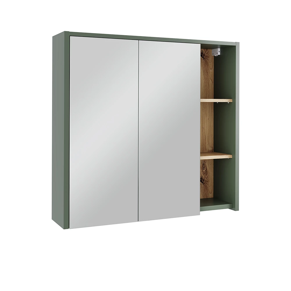 Badspiegelschrank u boji Grün/Artisan na bijeloj pozadini