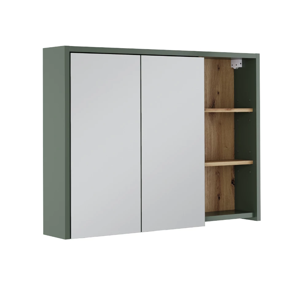 Badspiegelschrank u boji Grün/Artisan na bijeloj pozadini