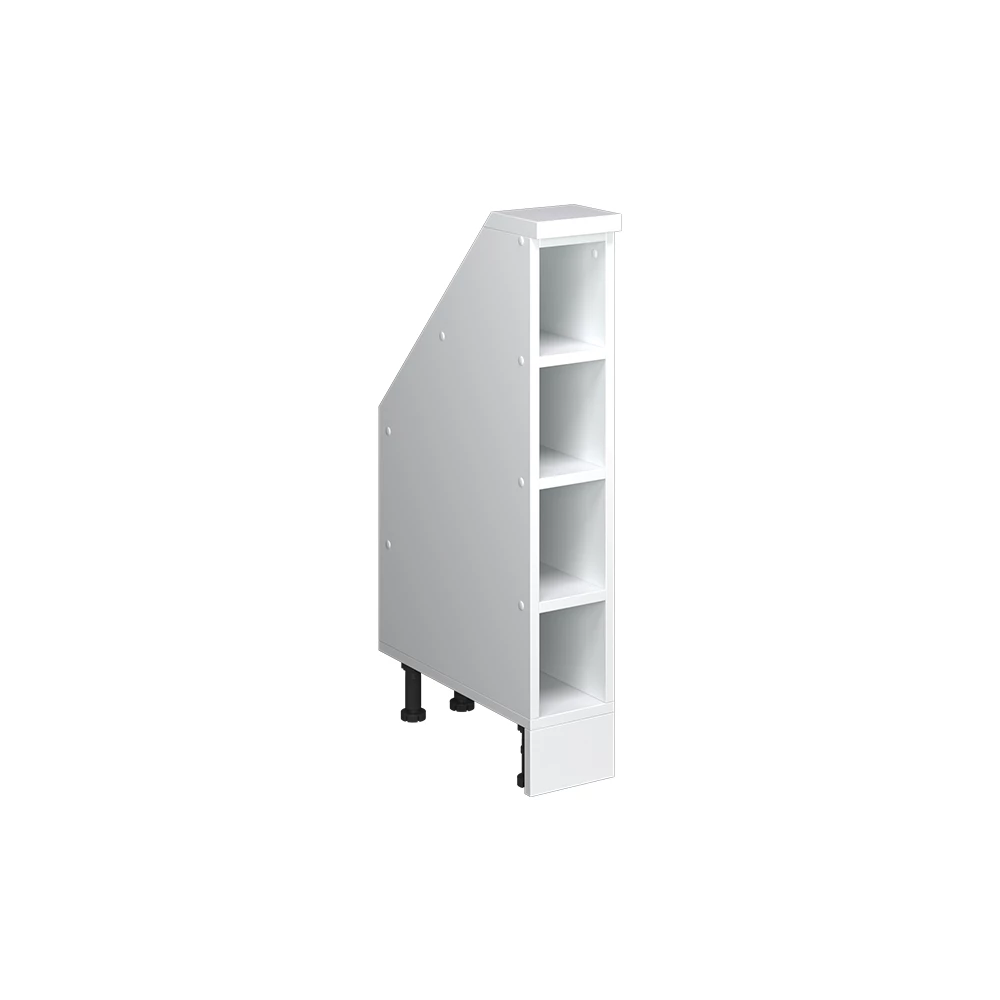 Dachschrägenschrank in Branco on white background