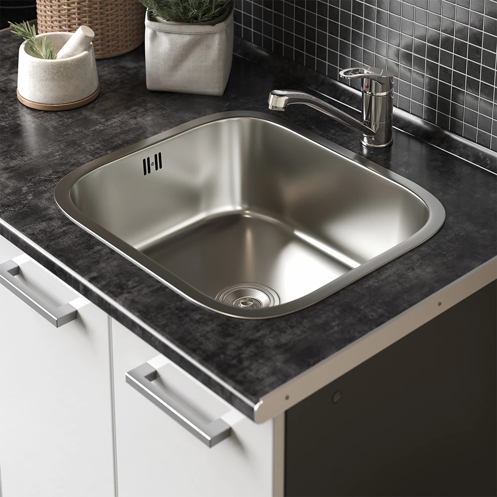 Vicco Bloc Cuisine R-Line, Anthracite Brillant/Blanc, 180cm