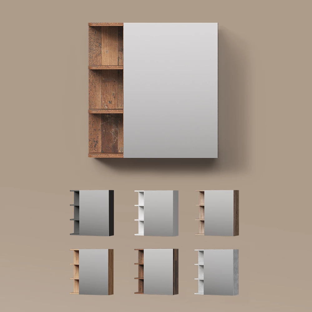 Spiegelschrank Fucino Anthrazit 62 x 64 cm livinity®
