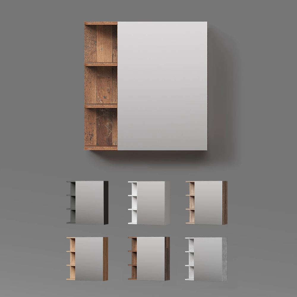 Spiegelschrank Fucino Goldkraft Eiche 62 x 64 cm livinity®